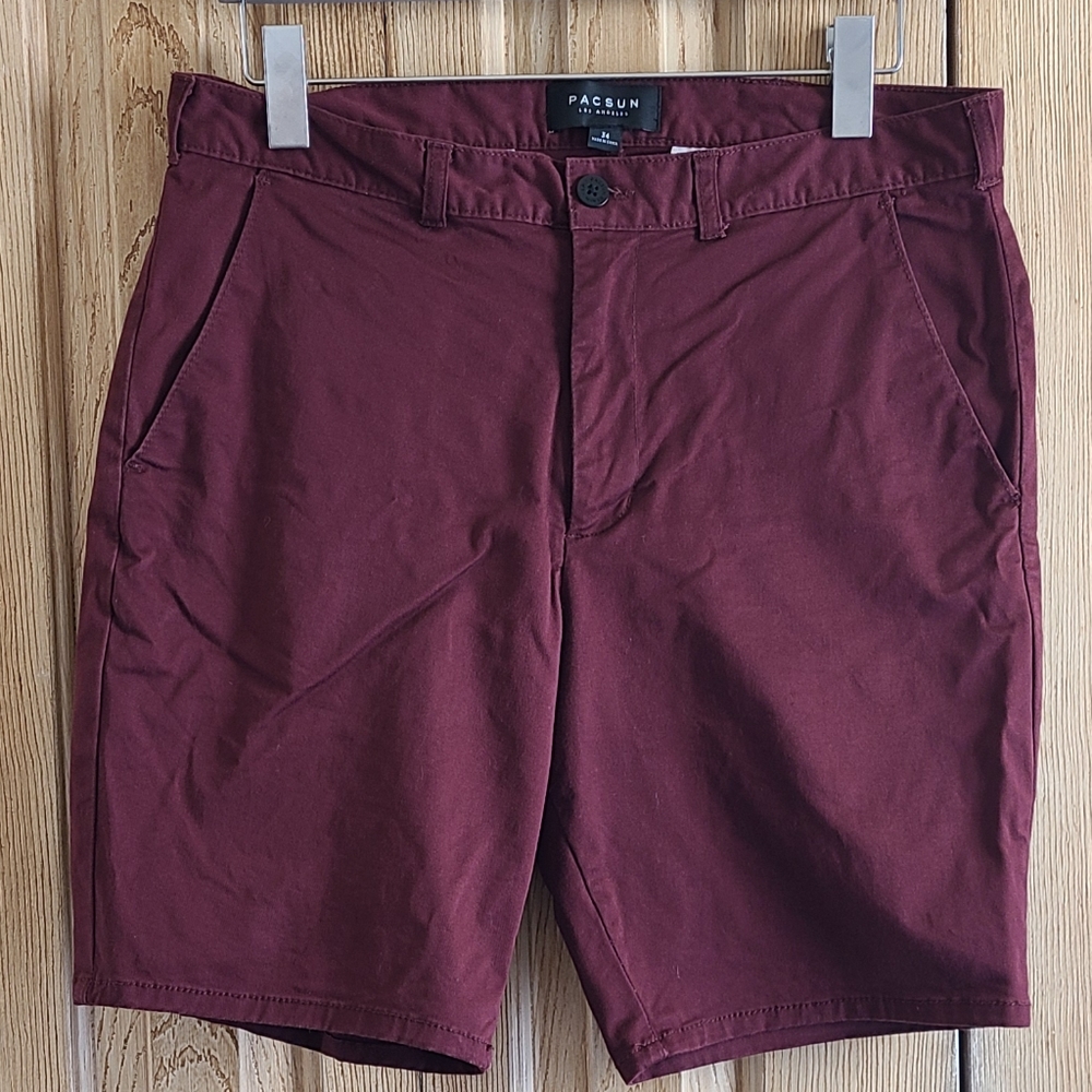 Garnet Red Chino men's bermudas